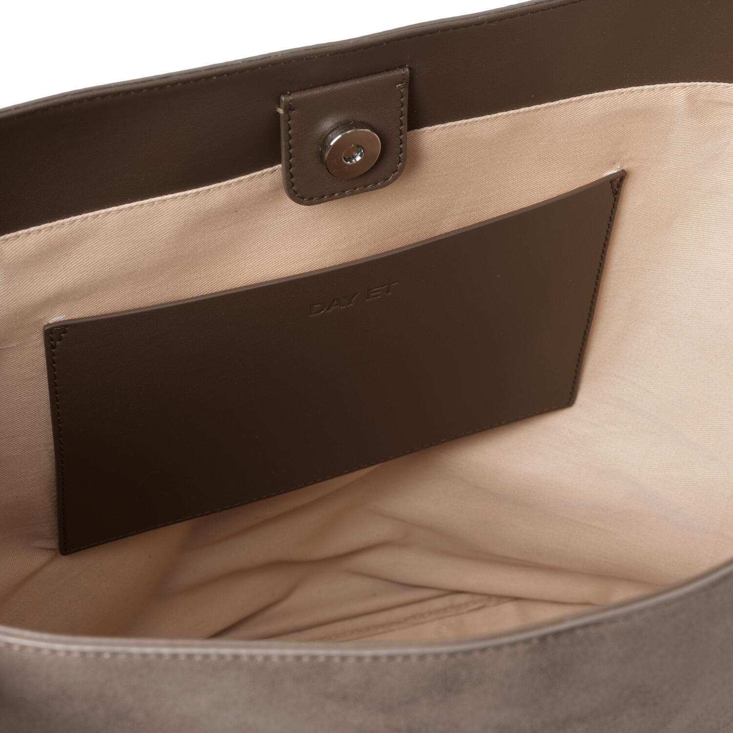 Imitation Suede taske - Major Brown